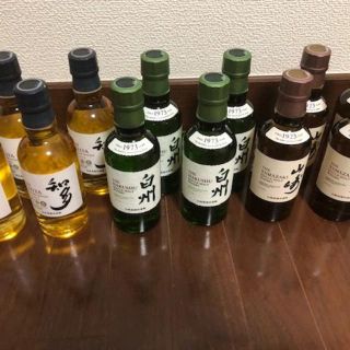 サントリー(サントリー)のサントリー旧ラベル山崎NV白州NV知多NV各180ml 各4本計12本セット(ウイスキー)