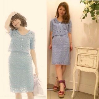 デイシー(deicy)のme couture　レースセットアップ deicy(ひざ丈スカート)