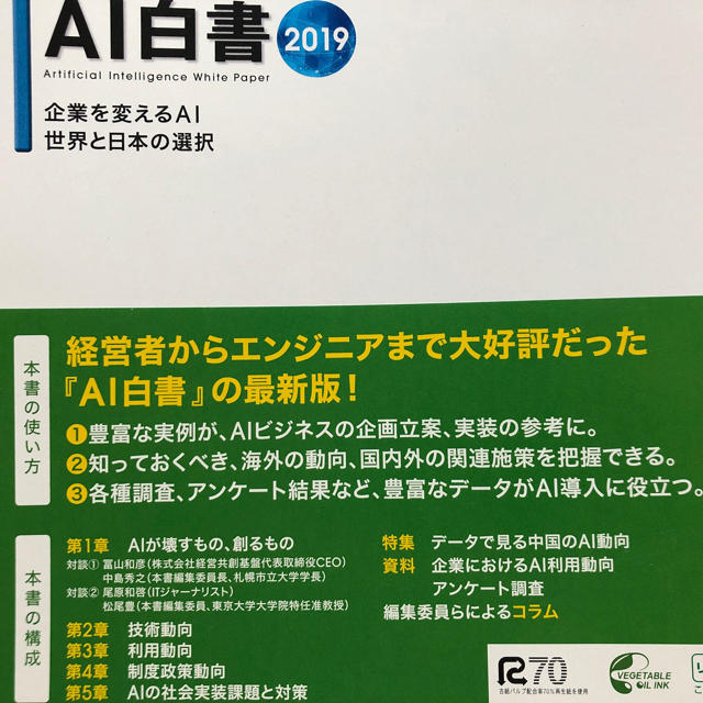 角川書店(カドカワショテン)のAI白書 2019 エンタメ/ホビーの本(資格/検定)の商品写真