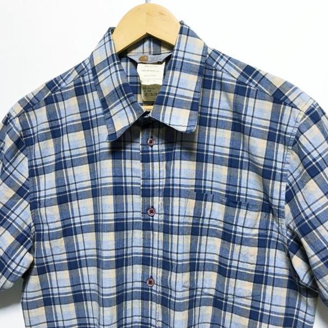 carhartt(カーハート)のカーハート carhartt 半袖チェックシャツ 胸ポケット付 L メンズのトップス(シャツ)の商品写真