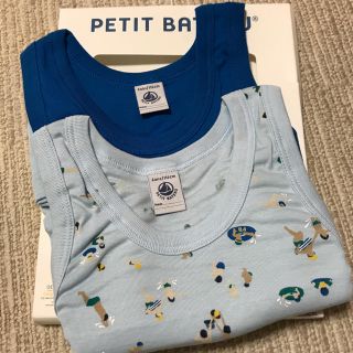 プチバトー(PETIT BATEAU)の☆プチバトー 19SS セール☆タンクトップ2枚組 4a(下着)