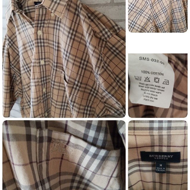 BURBERRY - 希少 BURBERRY ノバチェック 半袖 BDシャツ 薄ベージュ ...