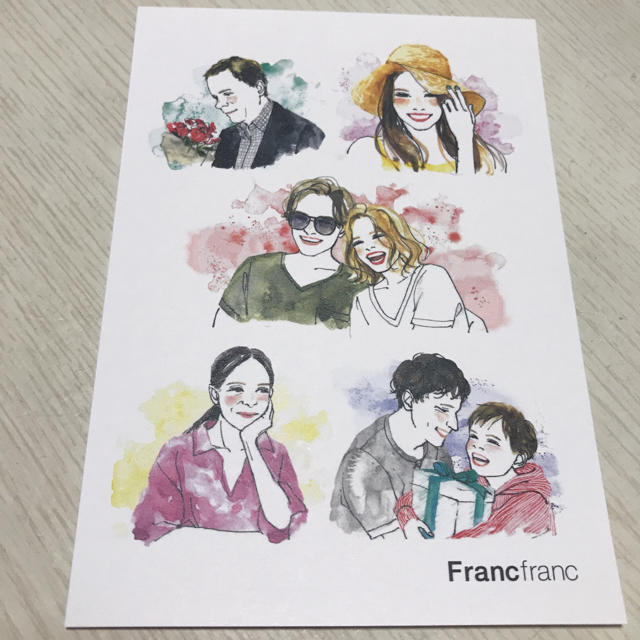 Francfranc(フランフラン)のFrancfrancポスターカード インテリア/住まい/日用品の文房具(その他)の商品写真