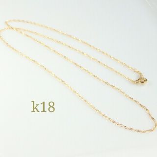 k18スクリューチェーンネックレス(ネックレス)