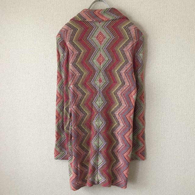 MISSONI(ミッソーニ)の【人気】ミッソーニ 総柄 ロングカーディガン マルチカラー オレンジタグ レディースのトップス(カーディガン)の商品写真