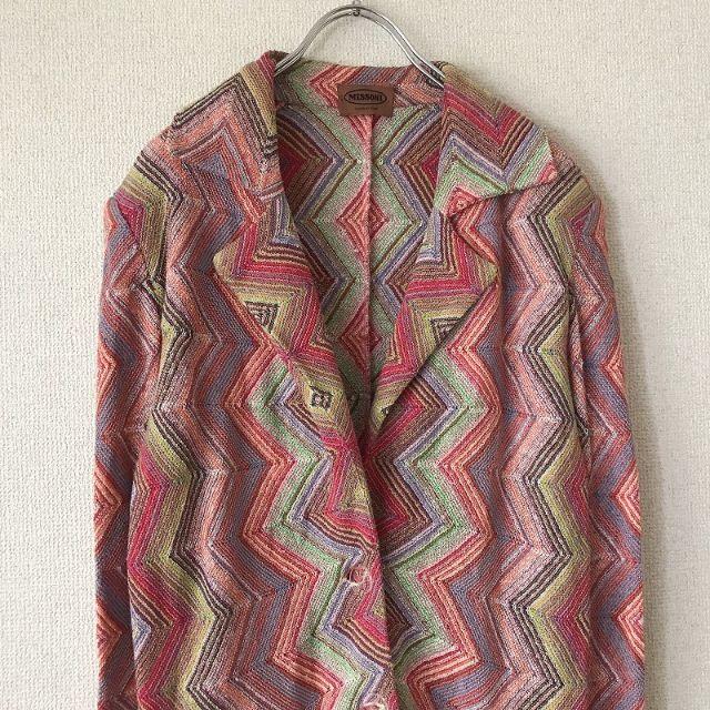 MISSONI(ミッソーニ)の【人気】ミッソーニ 総柄 ロングカーディガン マルチカラー オレンジタグ レディースのトップス(カーディガン)の商品写真