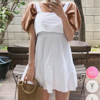 スタイルナンダ(STYLENANDA)のchuu バックリボンスリーブレスワンピース(ミニワンピース)