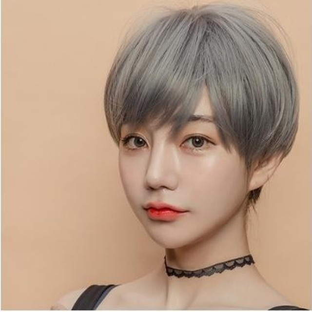 新品 ショートヘアでキュートに決まる グレー系ウィッグ ネット付きの通販 By たかち 猫大好き S Shop ラクマ