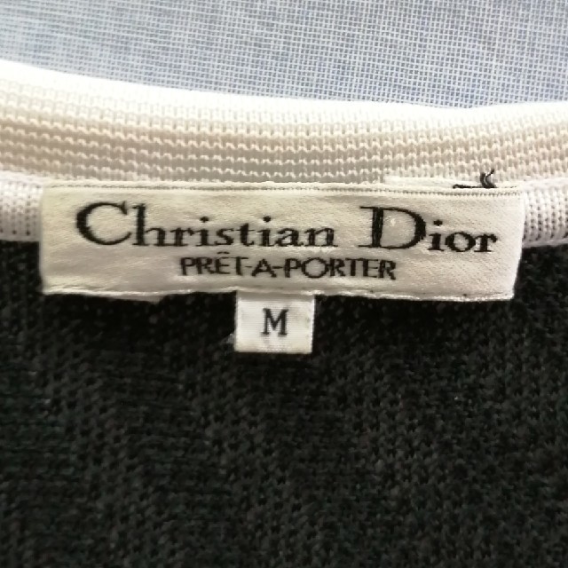 Christian Dior(クリスチャンディオール)の黒ニットのブラウス&スカート（ウエストはゴム） レディースのトップス(その他)の商品写真