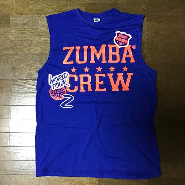 Zumba(ズンバ)のズンバTシャツ青袖なしタンクトップ メンズのトップス(Tシャツ/カットソー(半袖/袖なし))の商品写真