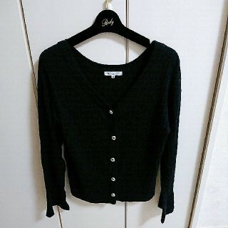 ザショップティーケー(THE SHOP TK)のThe Shop TK♡カーディガン(ネイビー)(カーディガン)