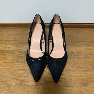 ザラ(ZARA)の【美品・箱なし】ZARA リボン付きピンヒール (ハイヒール/パンプス)