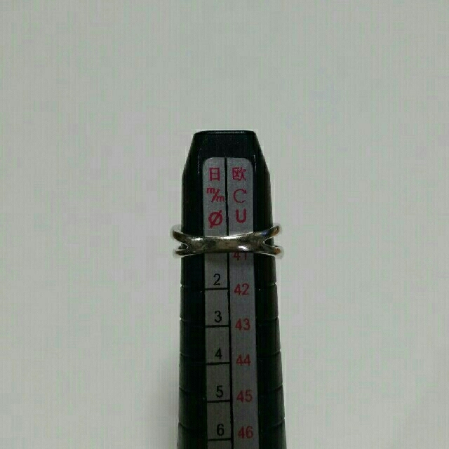 【美品】ダイヤモンド　ピンキーリング　K18WG　サイズ1