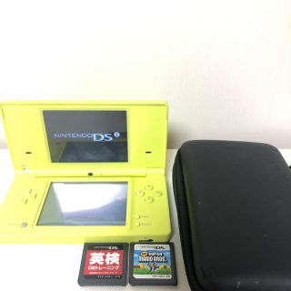 ニンテンドーDS(ニンテンドーDS)のchris様専用☆dsi  本体 ライムグリーン ソフト2本&ケース付き☆(携帯用ゲーム機本体)