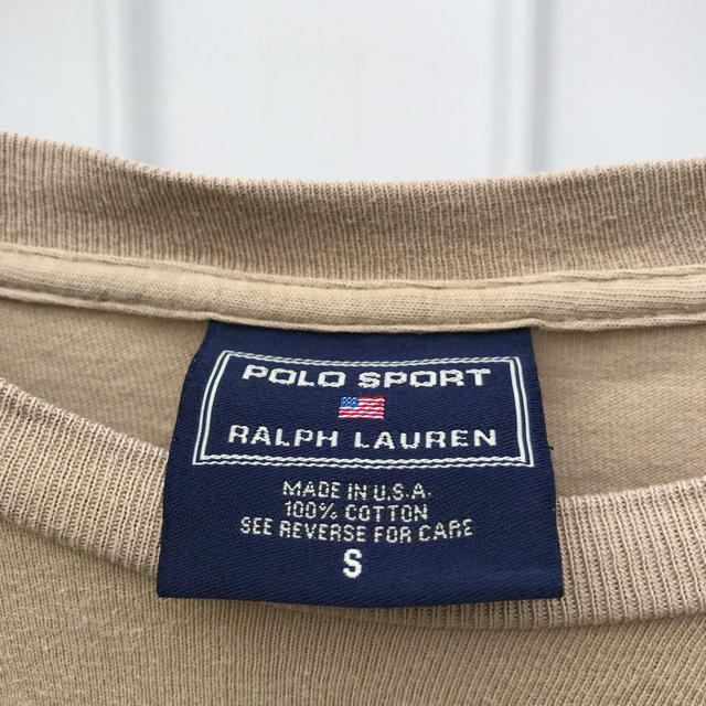 Ralph Lauren(ラルフローレン)のポロスポーツ ラルフローレン レア usa製 Tシャツ 夏 ベージュ メンズのトップス(Tシャツ/カットソー(半袖/袖なし))の商品写真