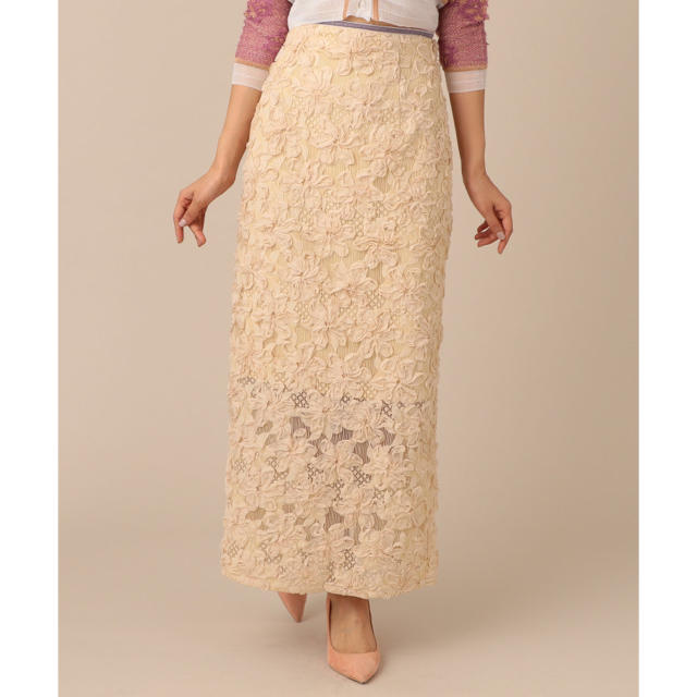 deicy(デイシー)のdeicy♡フラワーエンブロイダリーロングスカート レディースのスカート(ロングスカート)の商品写真