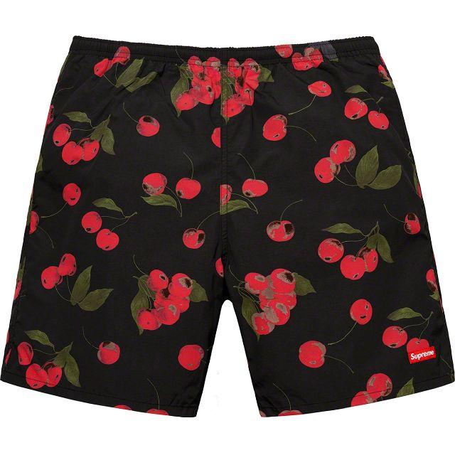 Supreme Nylon Water Short Black CHerry S