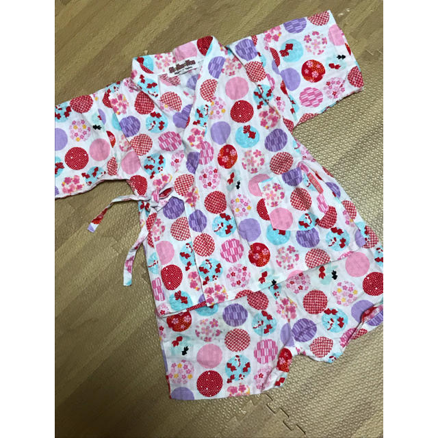 SiShuNon(シシュノン)の※専用  甚平 女の子 90 シシュノン キッズ/ベビー/マタニティのキッズ服女の子用(90cm~)(甚平/浴衣)の商品写真