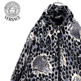 ヴェルサーチ(VERSACE)の送料無料！ヴェルサーチ ゆるだぼ スウィングトップ 伊製 リアル豹柄 菅田将暉(ブルゾン)