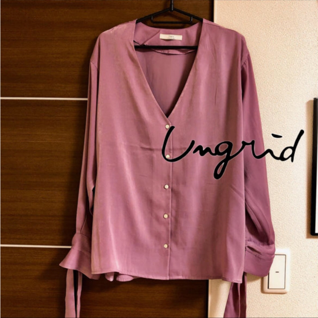 Ungrid - Ungrid 長谷川潤ちゃん着用♪スリーブリボンブラウスの