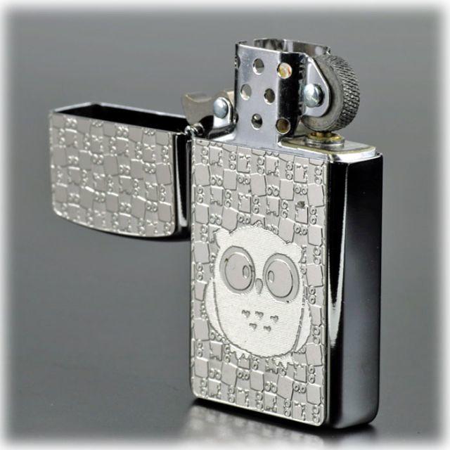 ZIPPO(ジッポー)のZIPPO/スリム　フクロウ メタルプレート ブラッシュクロームライター レディースのファッション小物(その他)の商品写真