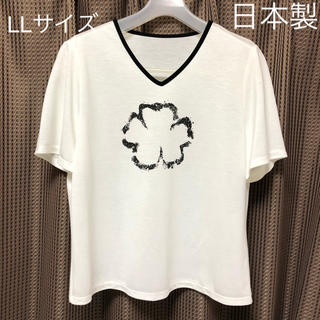 日本製 ✴︎ LLサイズ モノトーンTシャツ(Tシャツ(半袖/袖なし))