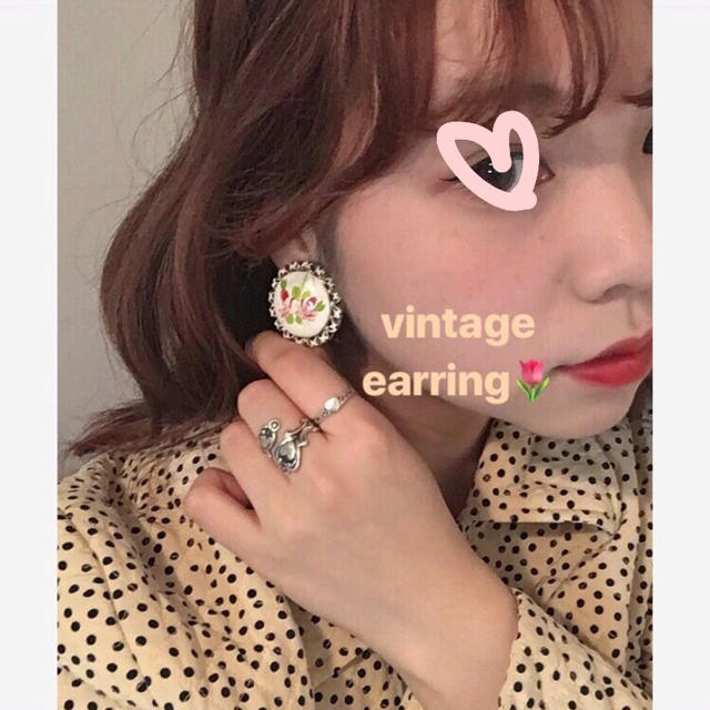 Lochie(ロキエ)のvintage 💕イヤリング レディースのアクセサリー(イヤリング)の商品写真