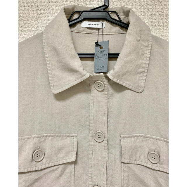 JEANASIS(ジーナシス)のリネンライク BIG シャツ ジャケット レディースのトップス(シャツ/ブラウス(半袖/袖なし))の商品写真
