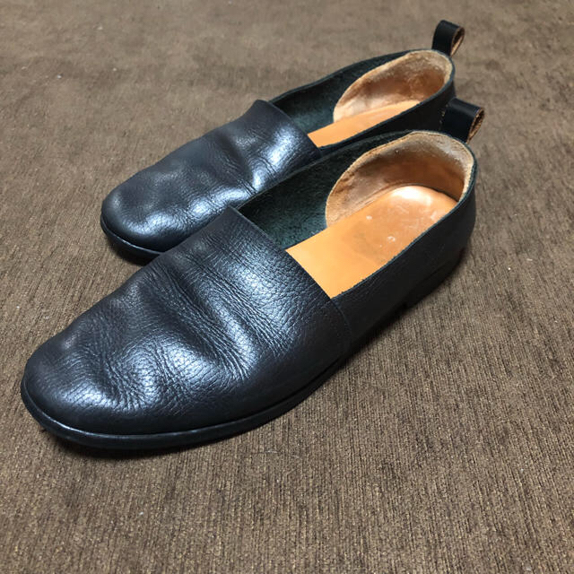 sunsea leather slip-on shose サンシー　スリッポン