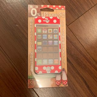 ディズニー(Disney)のiphone5S iphone5 ミニー ドット柄 フィルム(保護フィルム)