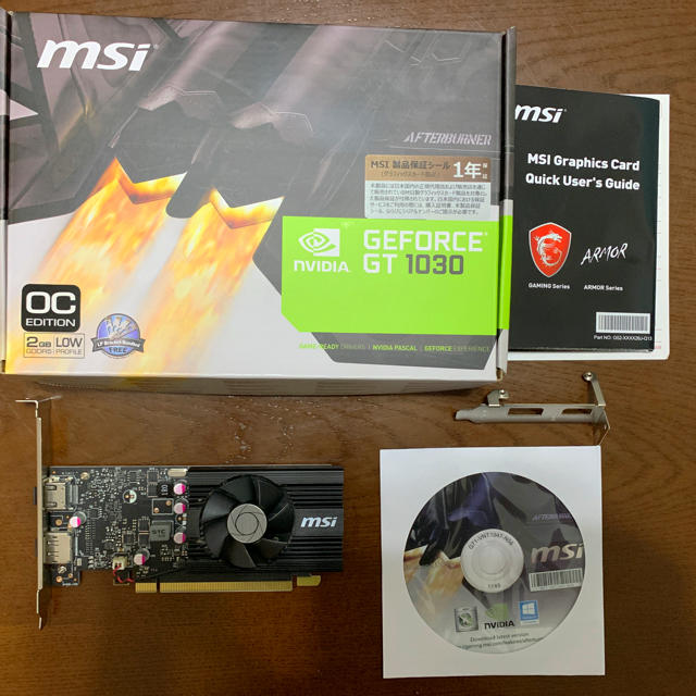 MSI   GT1030 2G LP OC   ［PCIExp 2GB］