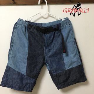 グラミチ(GRAMICCI)の美品 グラミチ パッチワーク デニム ショートパンツ ナイキ アディダス ゲス(ショートパンツ)