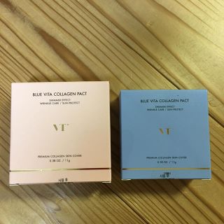 VT   BLUE VITA COLLAGEN PACT １個  &レフィル１個(ファンデーション)