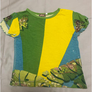 エコレッテ(E-COLETTE)のキッズ  Tシャツ  120  サイケデリック  ビジュー付き(Tシャツ/カットソー)