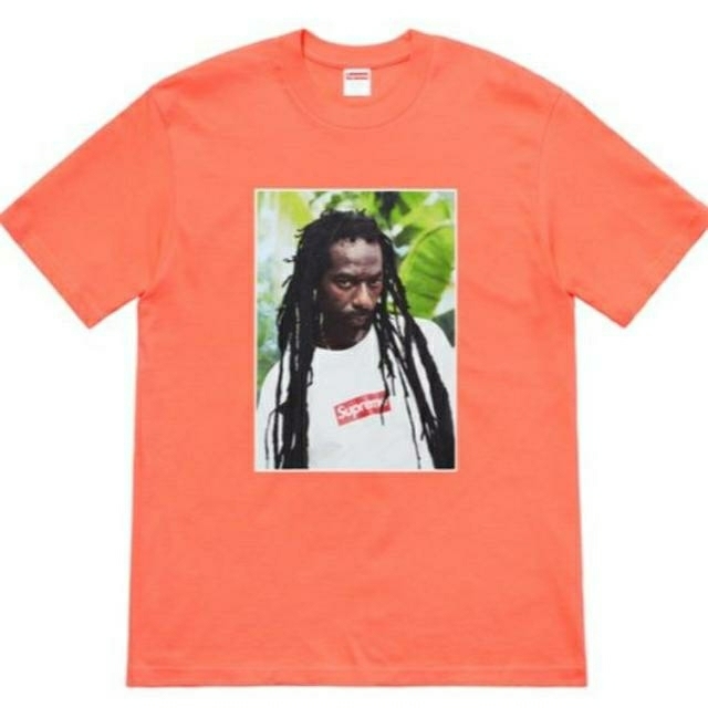 Buju Banton Tee Neon Orange Small