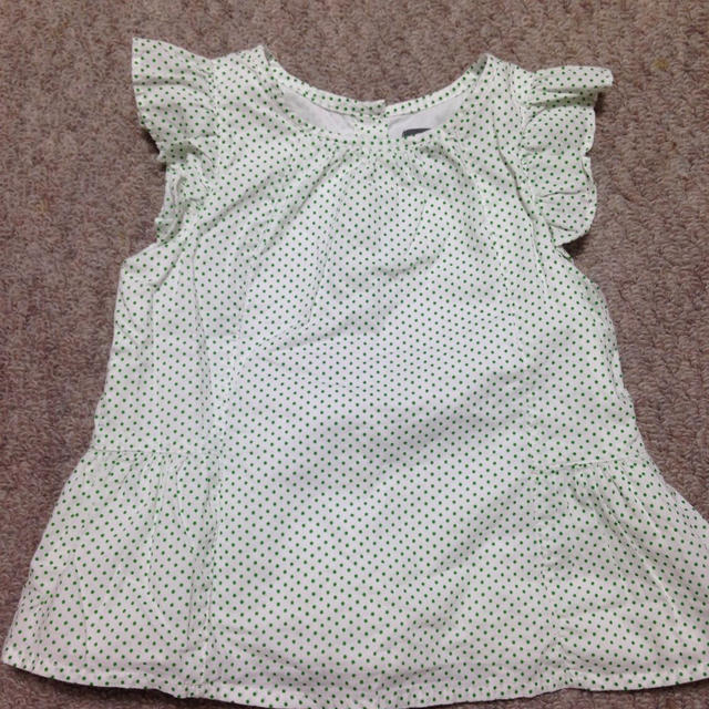 babyGAP(ベビーギャップ)のドットチュニック キッズ/ベビー/マタニティのキッズ服女の子用(90cm~)(ブラウス)の商品写真