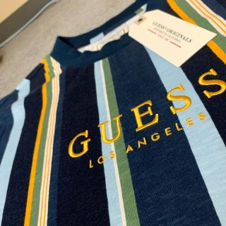 ゲス(GUESS)の【新品】GUESS ORIGINARS ストライプ Tシャツ(Tシャツ/カットソー(半袖/袖なし))