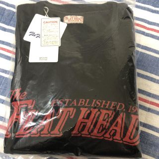 フラットヘッド(THE FLAT HEAD)のフラットヘッド サーマル 長袖 黒 40 thlc-006 ブラック ロゴ(Tシャツ/カットソー(七分/長袖))