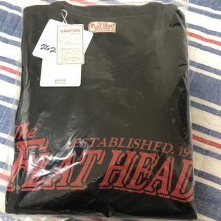 フラットヘッド(THE FLAT HEAD)のフラットヘッド サーマル 長袖 黒 40 thlc-006 ブラック ロゴ(Tシャツ/カットソー(七分/長袖))
