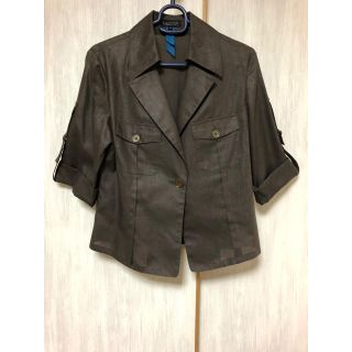 ランバン(LANVIN)のランバン ＊ LANVIN  麻混 ジャケット(38)(テーラードジャケット)