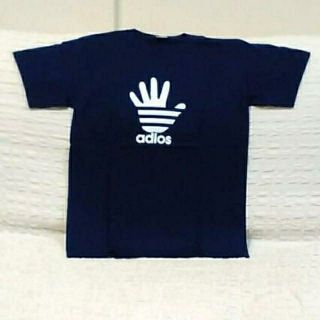 adios★おもしろジョークＴシャツ★紺★ネイビー★XXＬ★コットン100％★(Tシャツ/カットソー(半袖/袖なし))