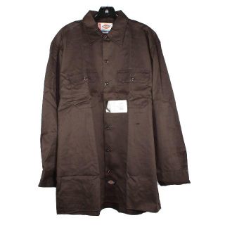 ディッキーズ(Dickies)のDickies574長袖ワークシャツ ダークブラウン USサイズXL(シャツ)