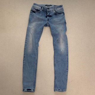 ディーゼル(DIESEL)の美品 ディーゼル ストレッチ ダメージスキニー デニム(デニム/ジーンズ)