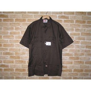 ディッキーズ(Dickies)のDickies1574半袖ワークシャツ ダークブラウン USサイズL(シャツ)