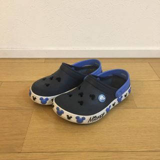 クロックス(crocs)のクロックス ディズニー ネイビー １７.5センチ(サンダル)