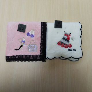 アナスイ(ANNA SUI)のmorninglily様専用アナスイ タオルハンカチ 2枚 新品 ⑭(ハンカチ)