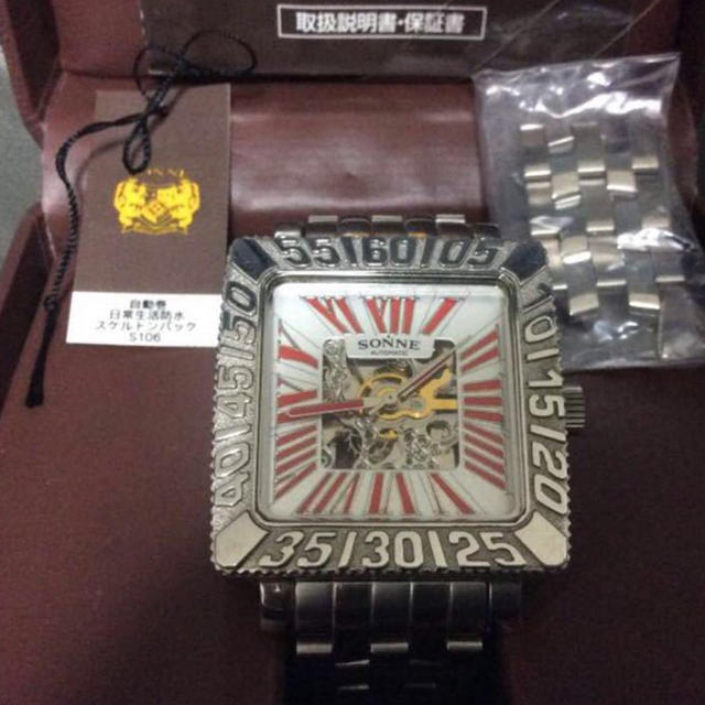 ベビーグッズも大集合 ゾンネ 生産終了モデル 新品同様  自動巻機械式時計 腕時計(アナログ)