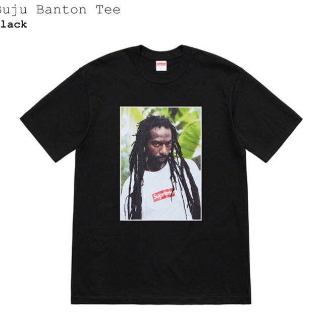 専用 XL Supreme Buju Banton Tee Black