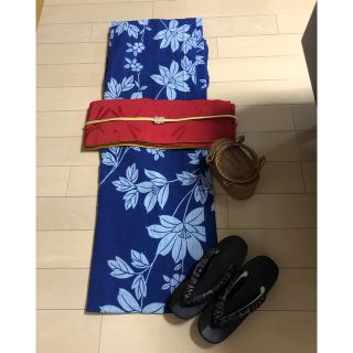 【専用】浴衣 帯  帯留め かご 草履 5点セット(浴衣)