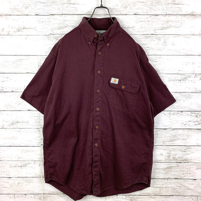 carhartt(カーハート)の古着 90s カーハート carhartt 半袖BDシャツ ビッグシャツ 美品 メンズのトップス(シャツ)の商品写真